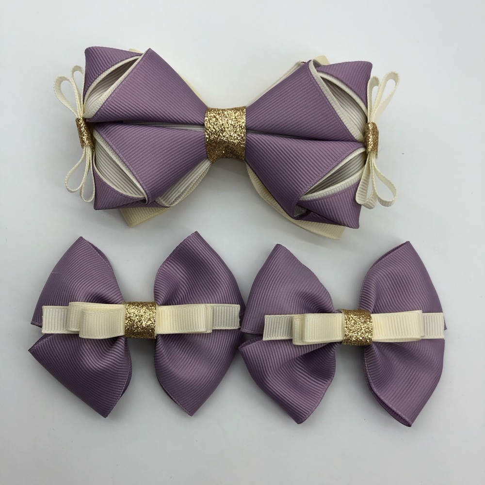 Hair bows (set of three)